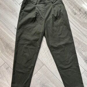 LOFT Olive Green Tapered Trousers Ankle Pants - Size XS